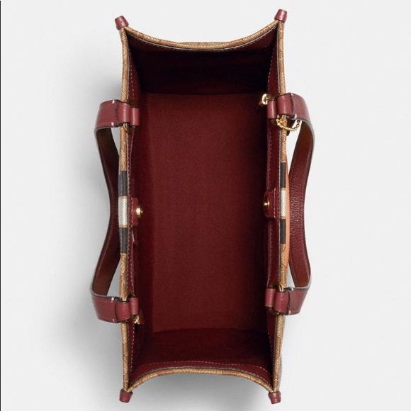 NWT COACH Dempsey Tote Bag In Signature Jacquard With Stripe And Coach Patch - Picture 9 of 16